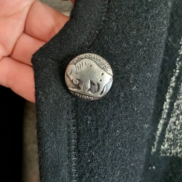 Gorgeous Chico's Short Wool Blend Coat, Size 12 - Picture 6 of 14